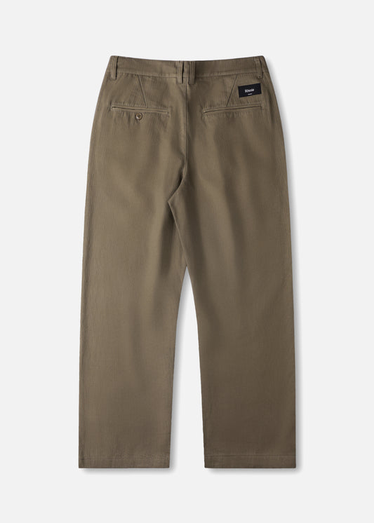 JW CHINO HERRINGBONE PANT : ARMY