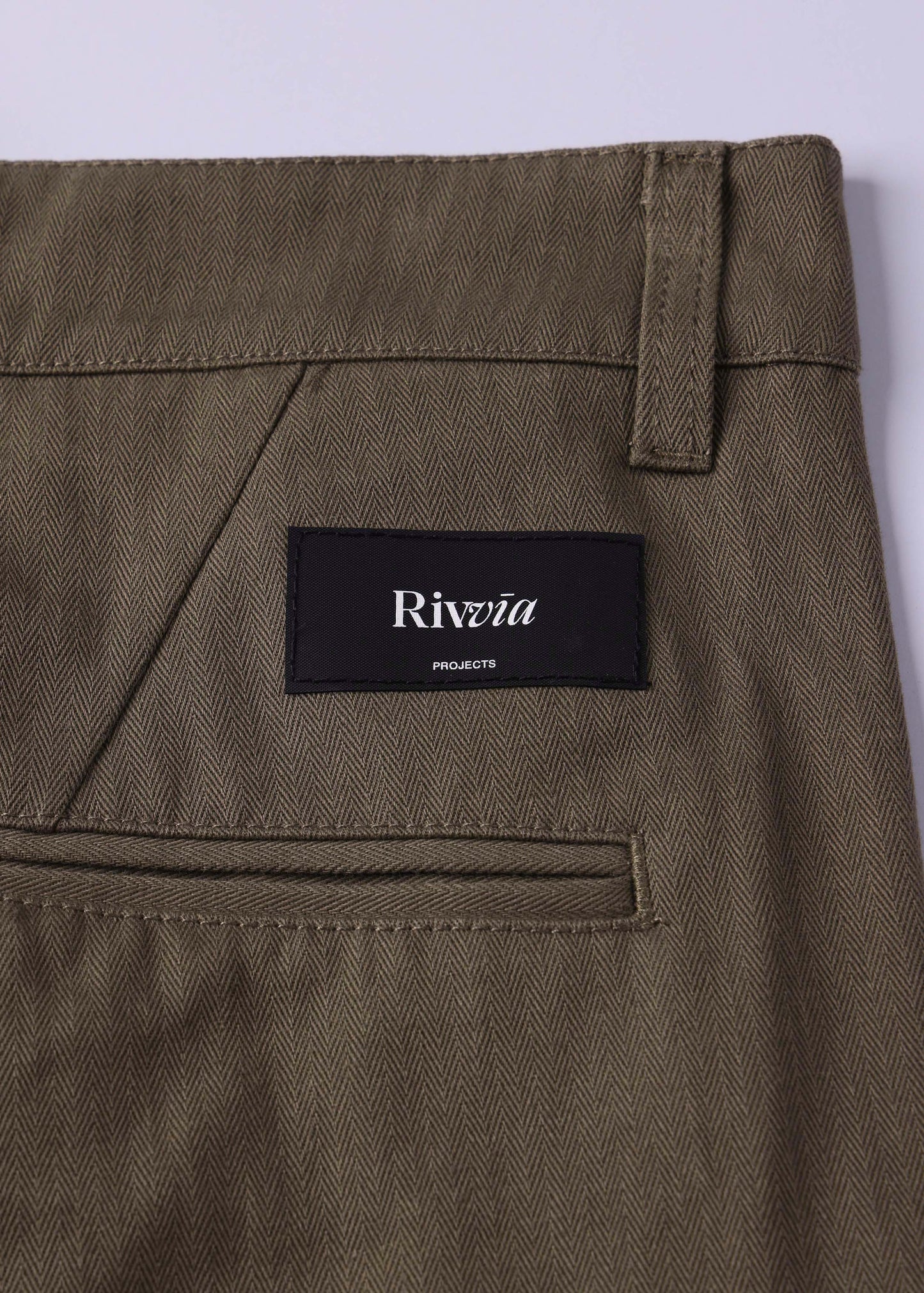 JW CHINO HERRINGBONE PANT : ARMY