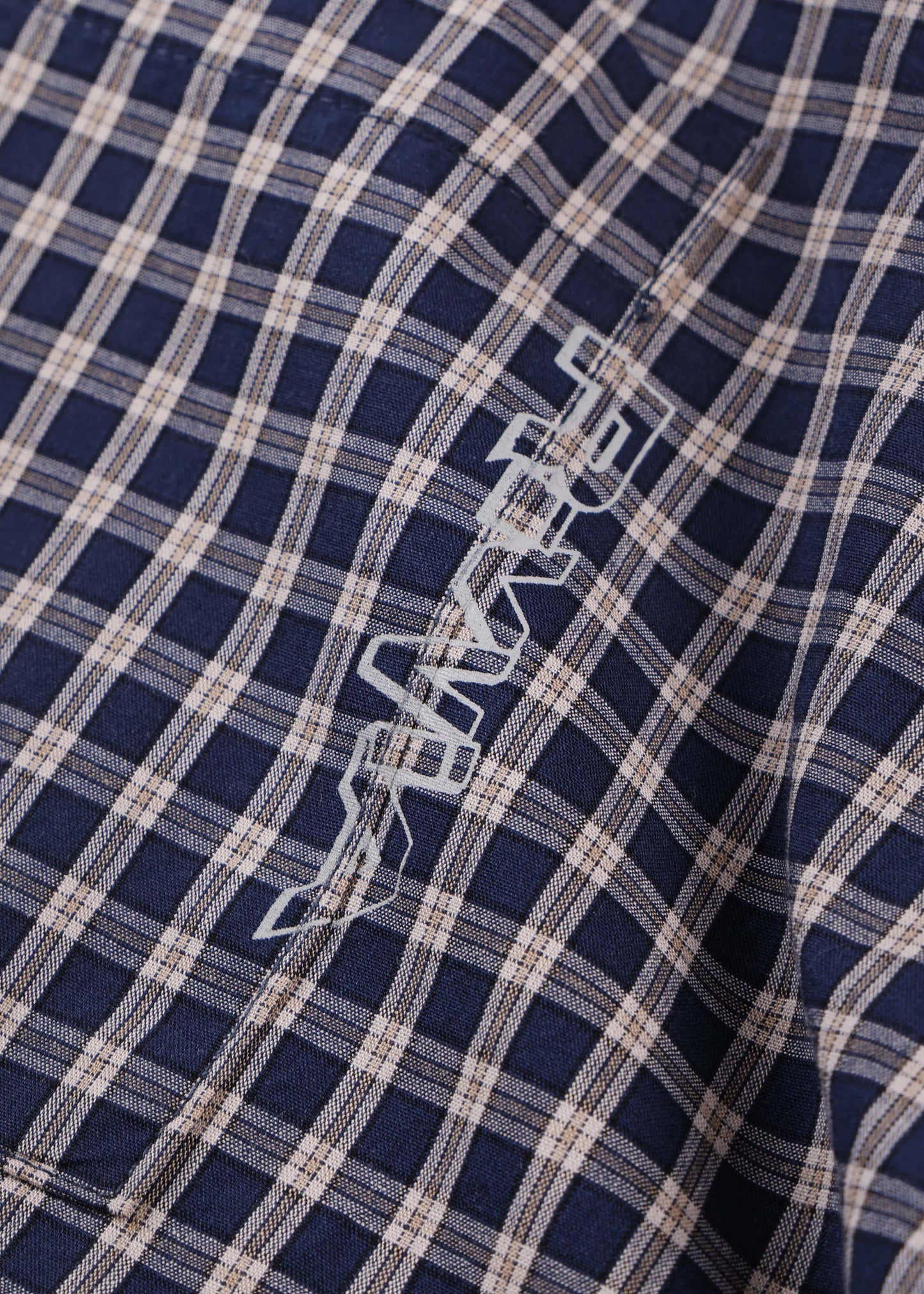 UNCOMMON CHECK SS SHIRT : BLUE