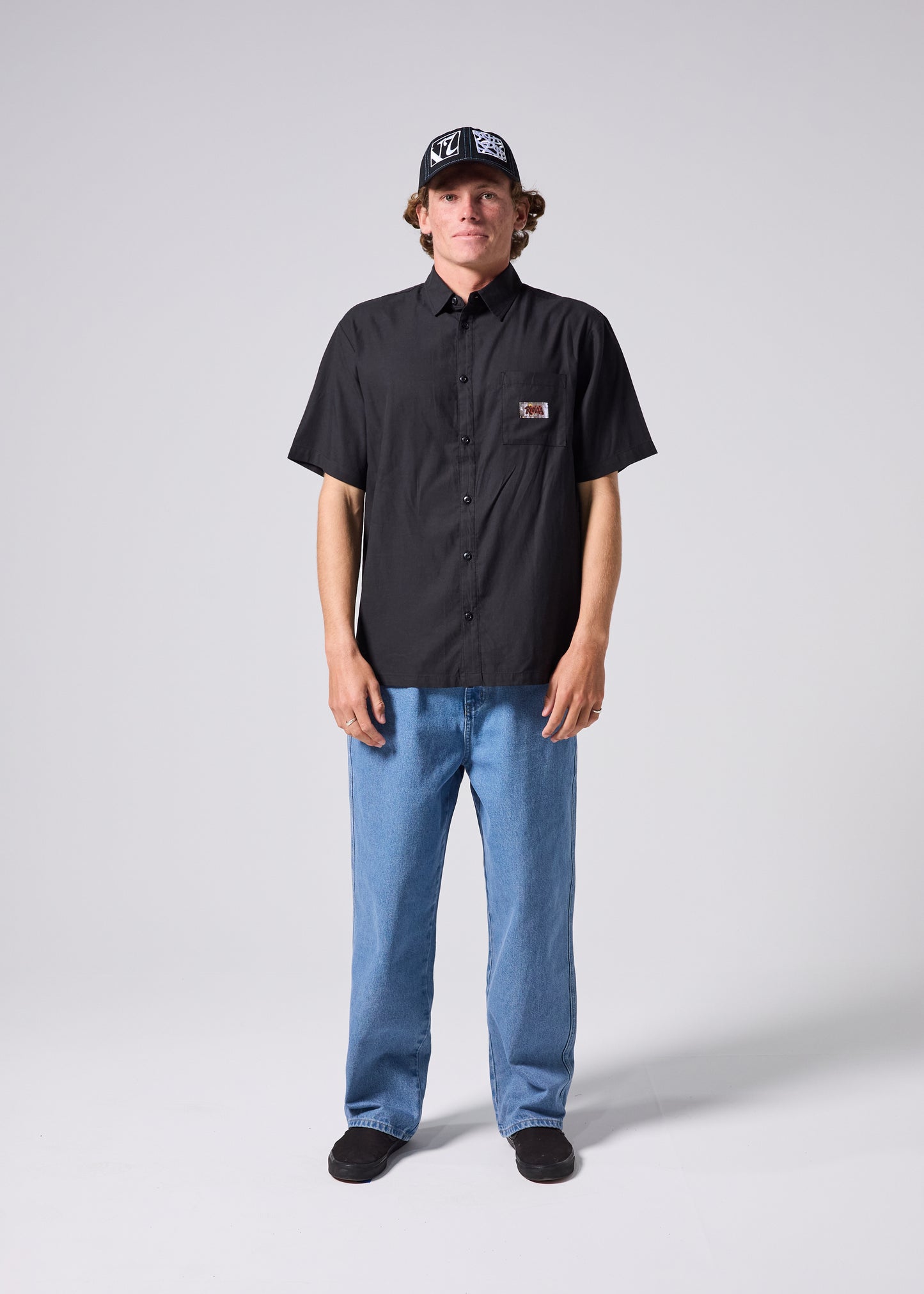 VV BIGDROP SS SHIRT : BLACK