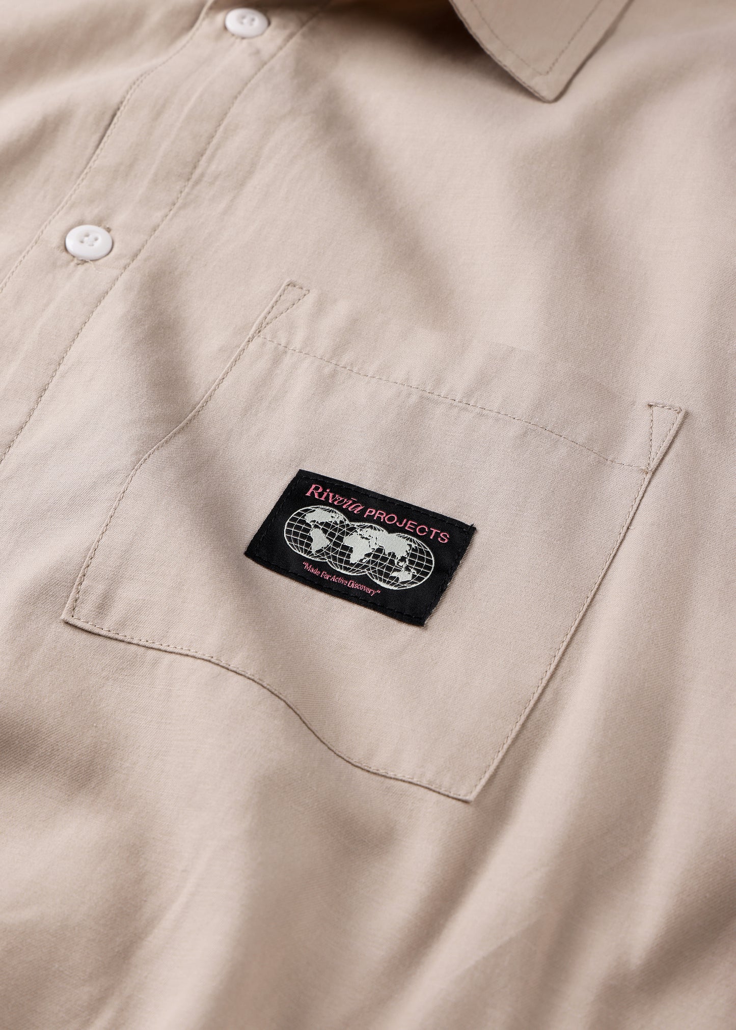 VV WORLD CONNECTION SS SHIRT : BONE
