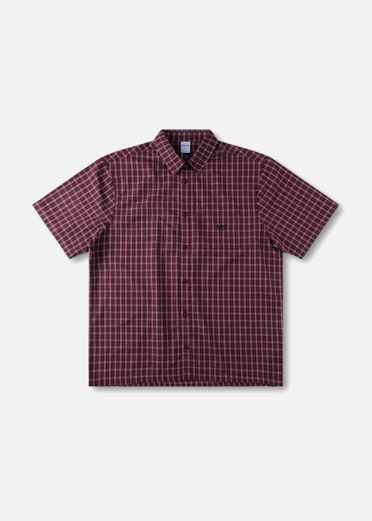 VV CHECK SHIRT : MAROON