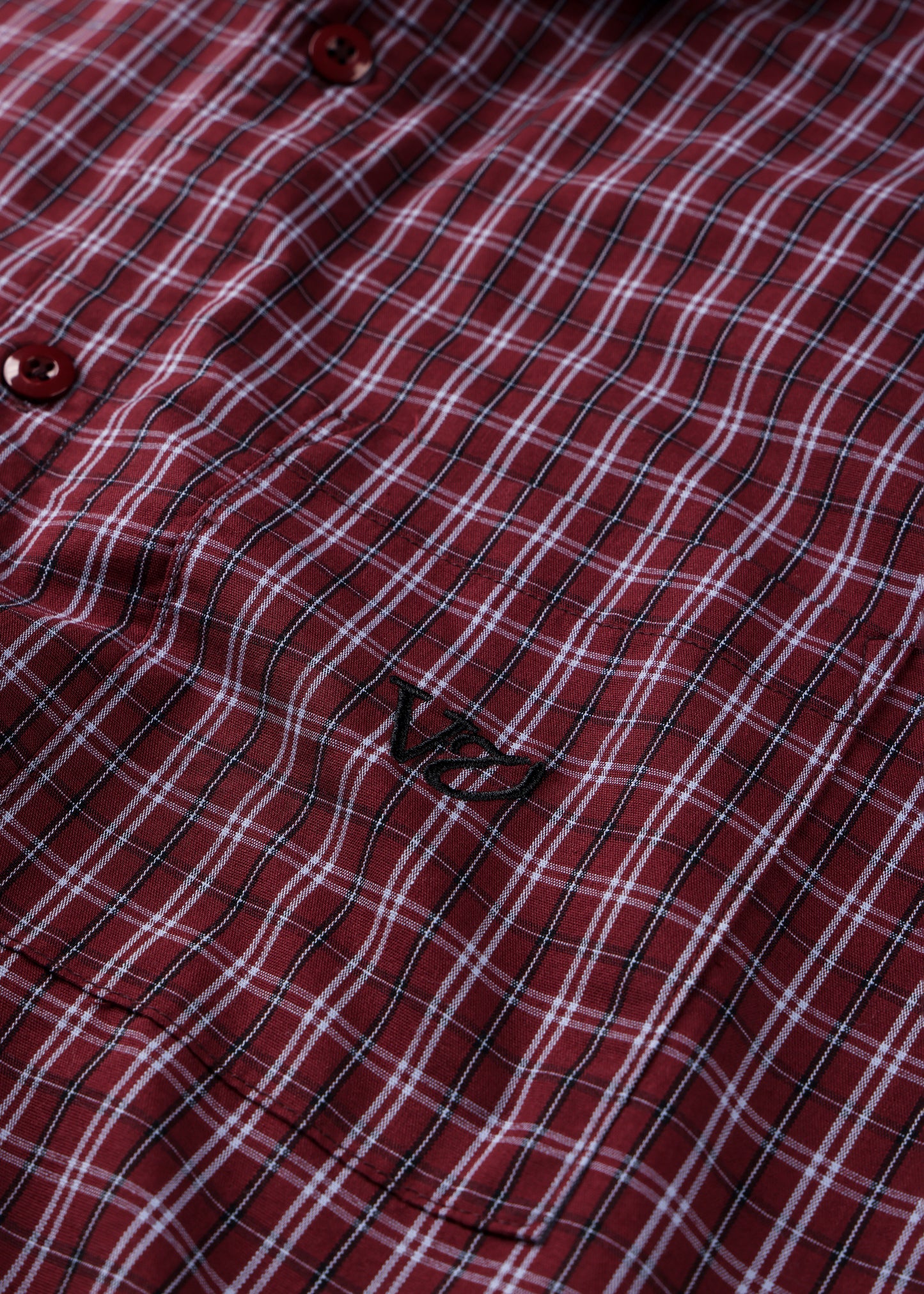 VV CHECK SHIRT : MAROON