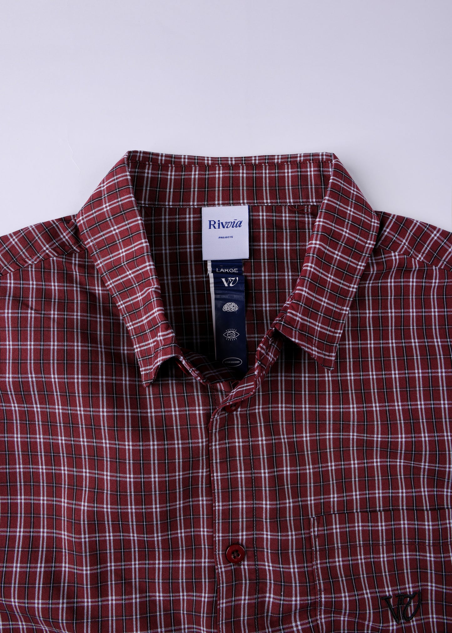 VV CHECK SHIRT : MAROON