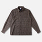 PLAID OFF TRACK SHIRT : BROWN