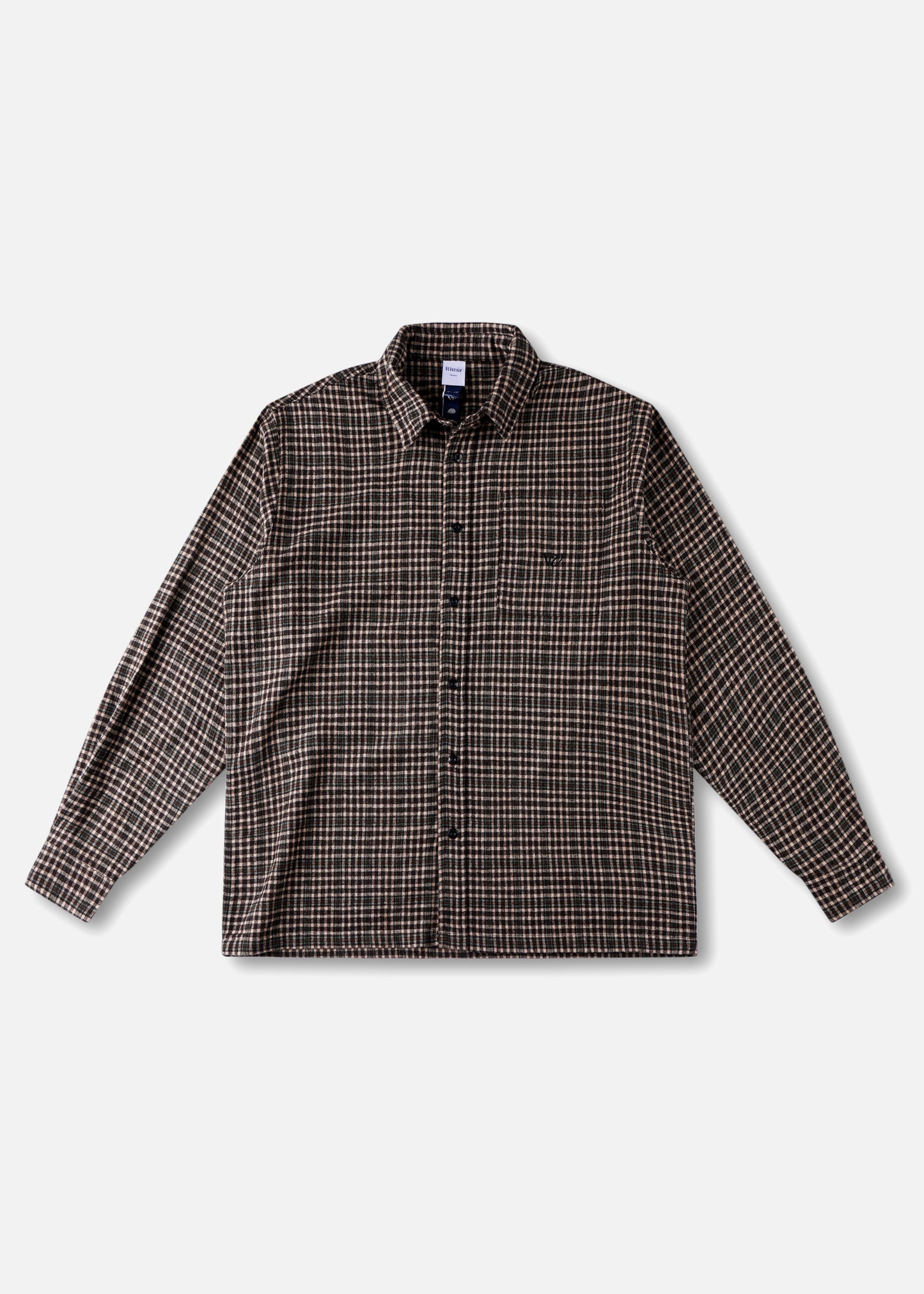 PLAID OFF TRACK SHIRT : BROWN