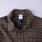 PLAID OFF TRACK SHIRT : BROWN