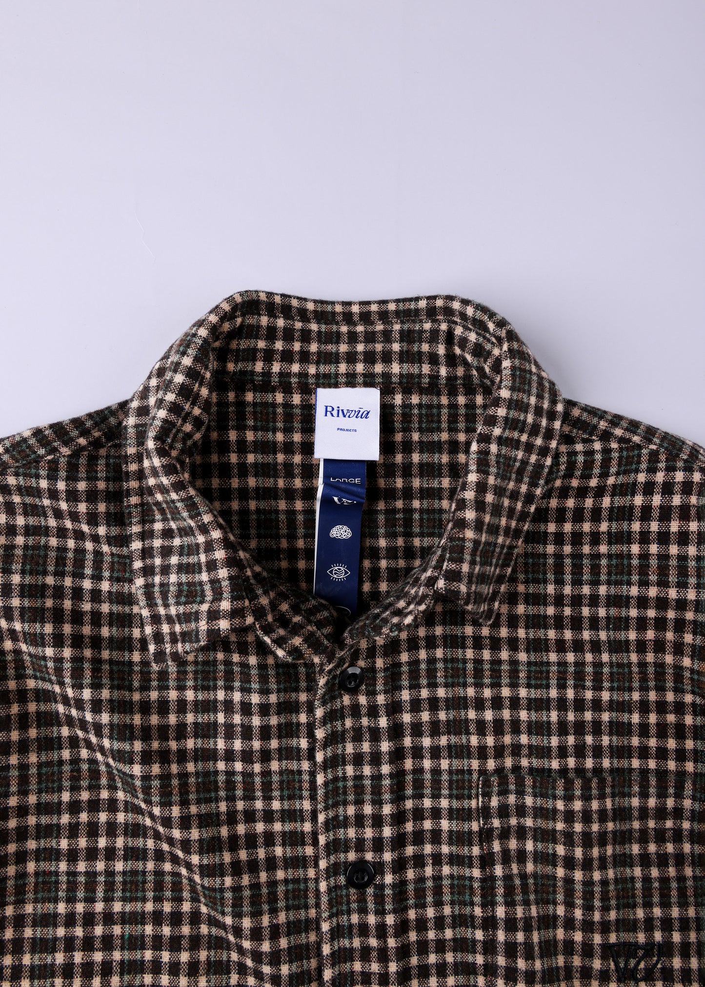 PLAID OFF TRACK SHIRT : BROWN