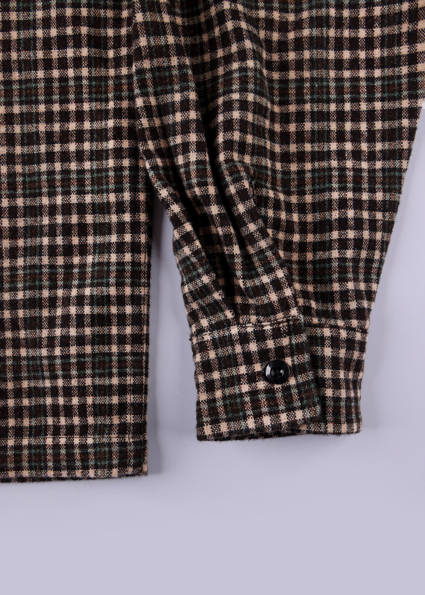 PLAID OFF TRACK SHIRT : BROWN