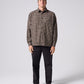 PLAID OFF TRACK SHIRT : BROWN