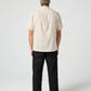 OPEN MIND CHECK SS SHIRT : BEIGE CHECK