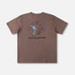 NOBODY LISTENING T-SHIRT : WASHED BROWN