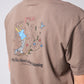 NOBODY LISTENING T-SHIRT : WASHED BROWN