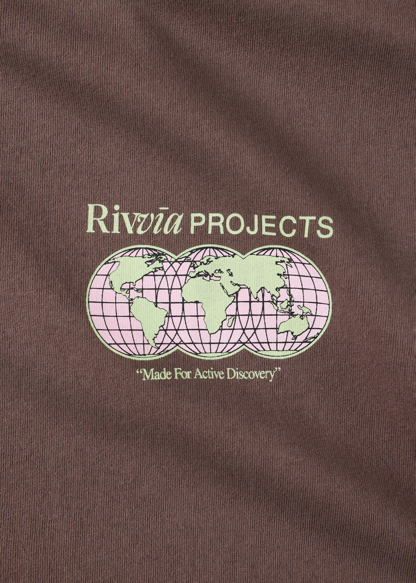 WORLD CONNECTION T-SHIRT : BROWN