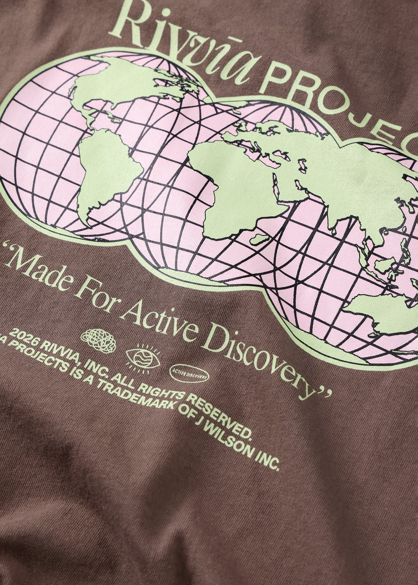 WORLD CONNECTION T-SHIRT : BROWN