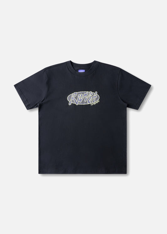 OVAL GRAF RELAXED FIT T-SHIRT : BLACK