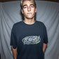 OVAL GRAF RELAXED FIT T-SHIRT : BLACK