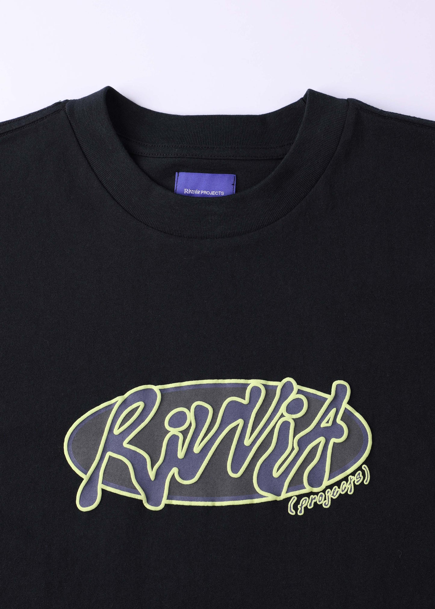 OVAL GRAF RELAXED FIT T-SHIRT : BLACK