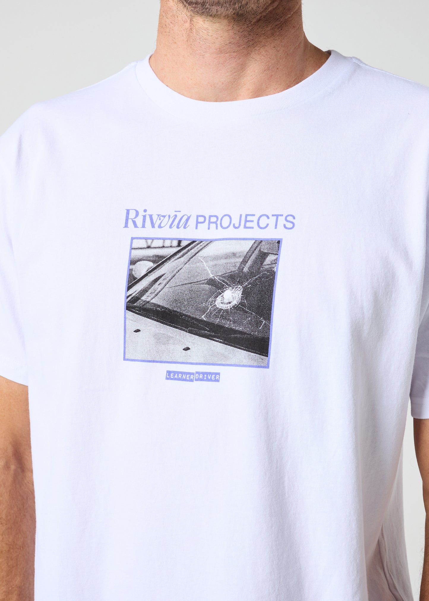 LEANER DRIVER T-SHIRT : WHITE
