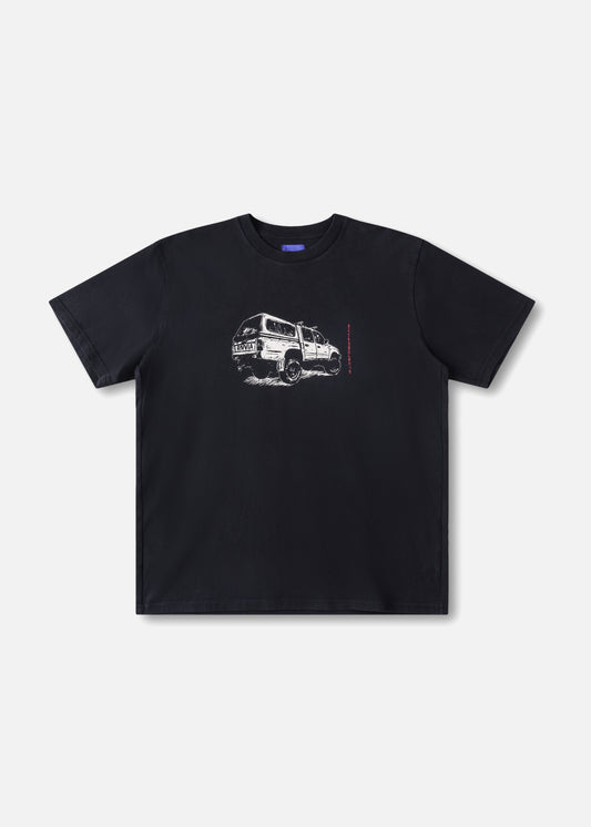 4WD T-SHIRT : WASHED BLACK