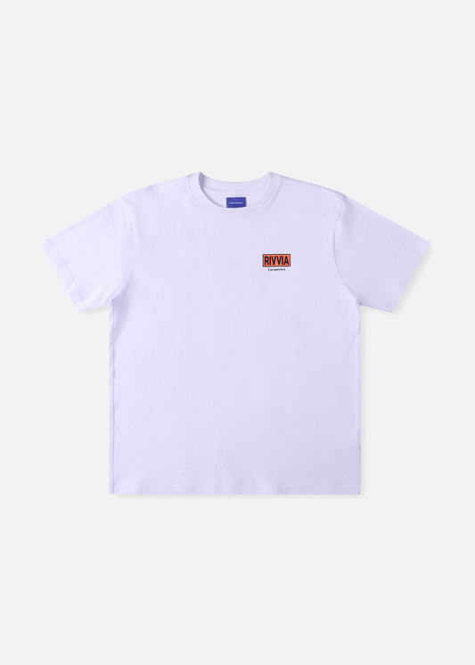BOX LOGO T-SHIRT: WHITE