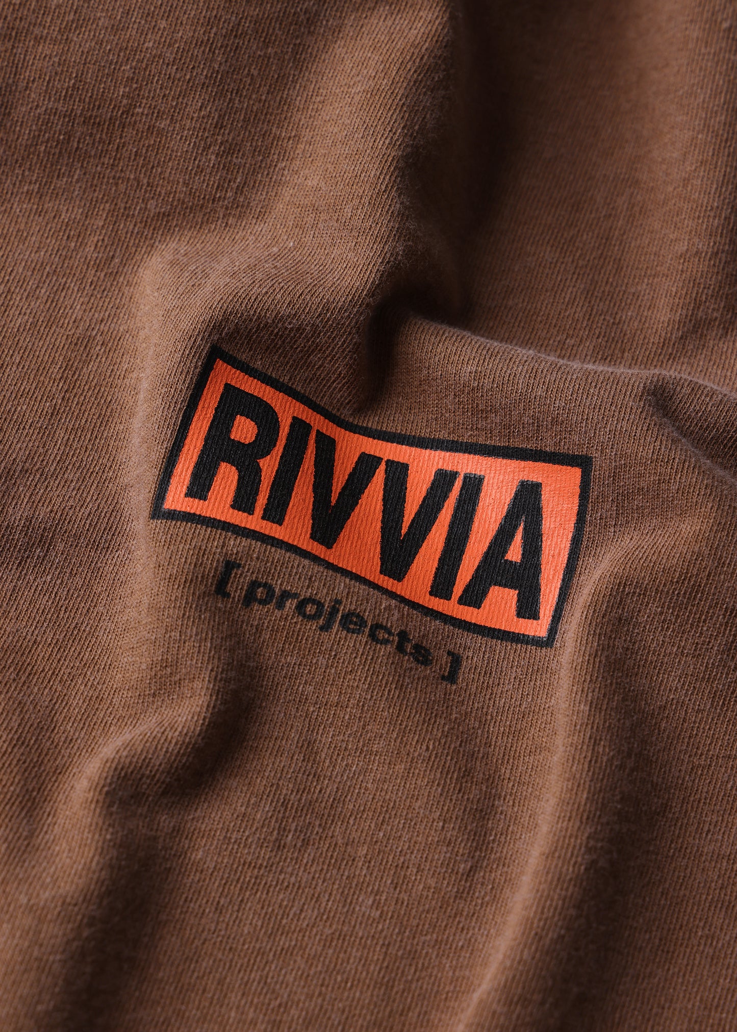 BOX LOGO T-SHIRT : WASHED BROWN