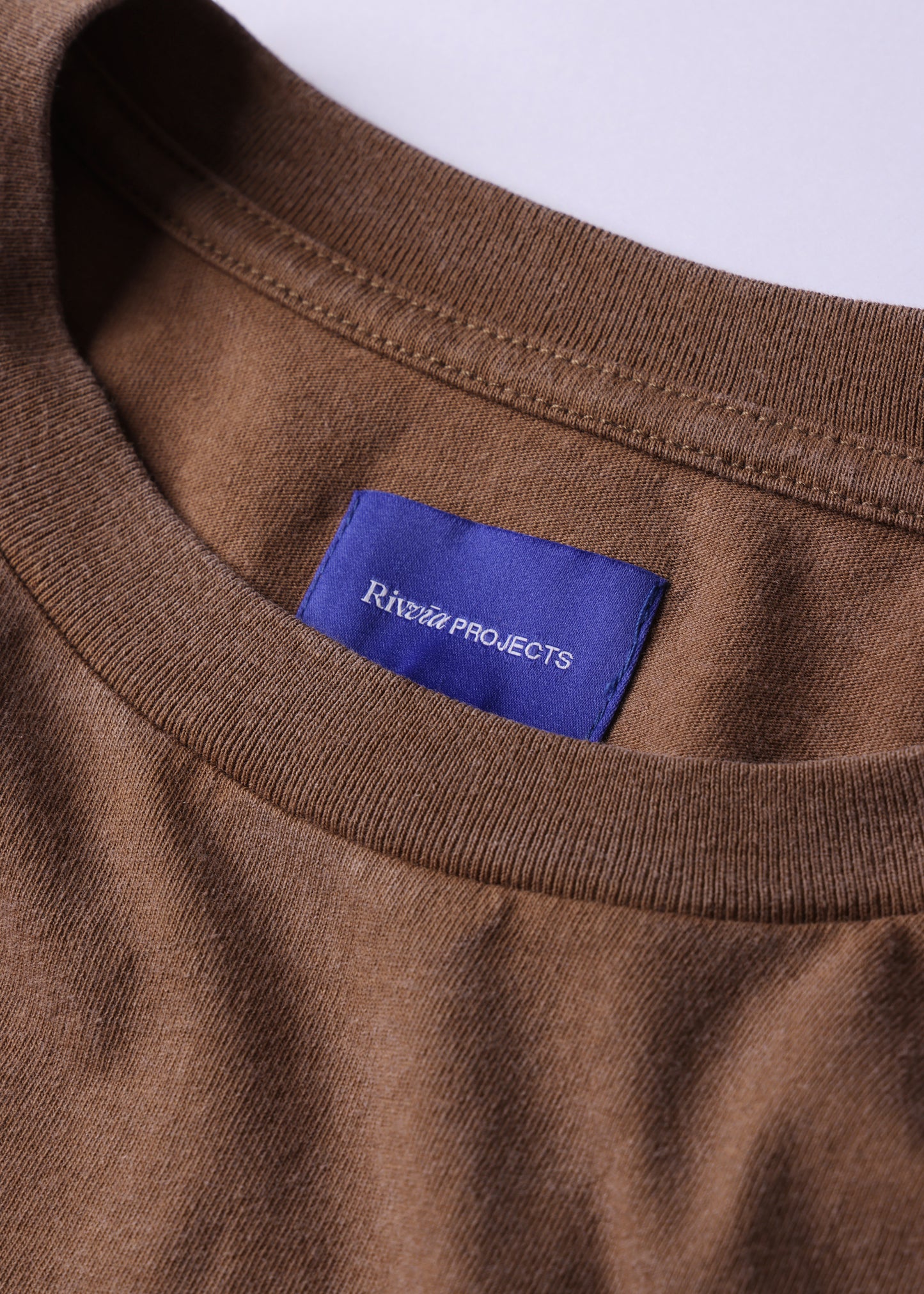 BOX LOGO T-SHIRT : WASHED BROWN