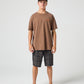 BOX LOGO T-SHIRT : WASHED BROWN