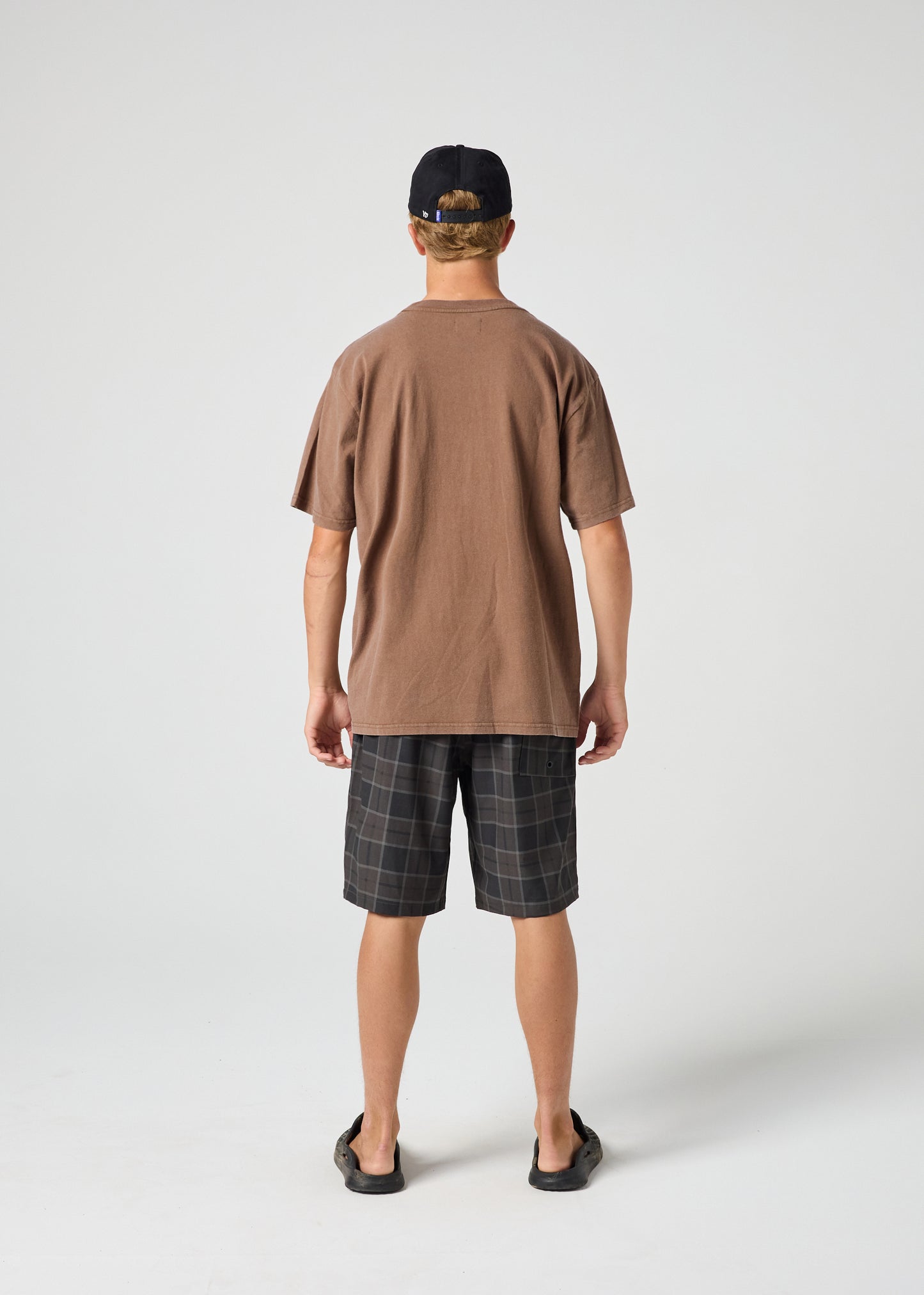 BOX LOGO T-SHIRT : WASHED BROWN