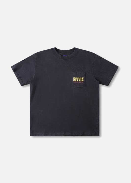 PACK RELAXED FIT T-SHIRT : WASHED BLACK