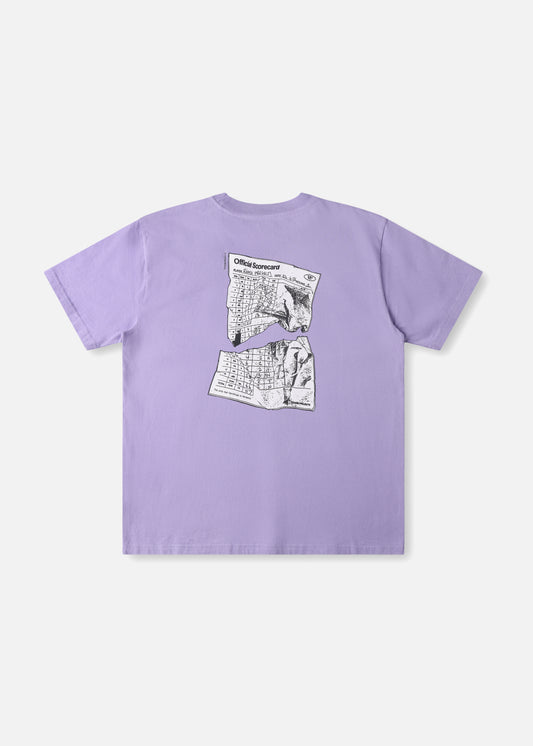 SCORECARD RELAXED FIT T-SHIRT : PURPLE