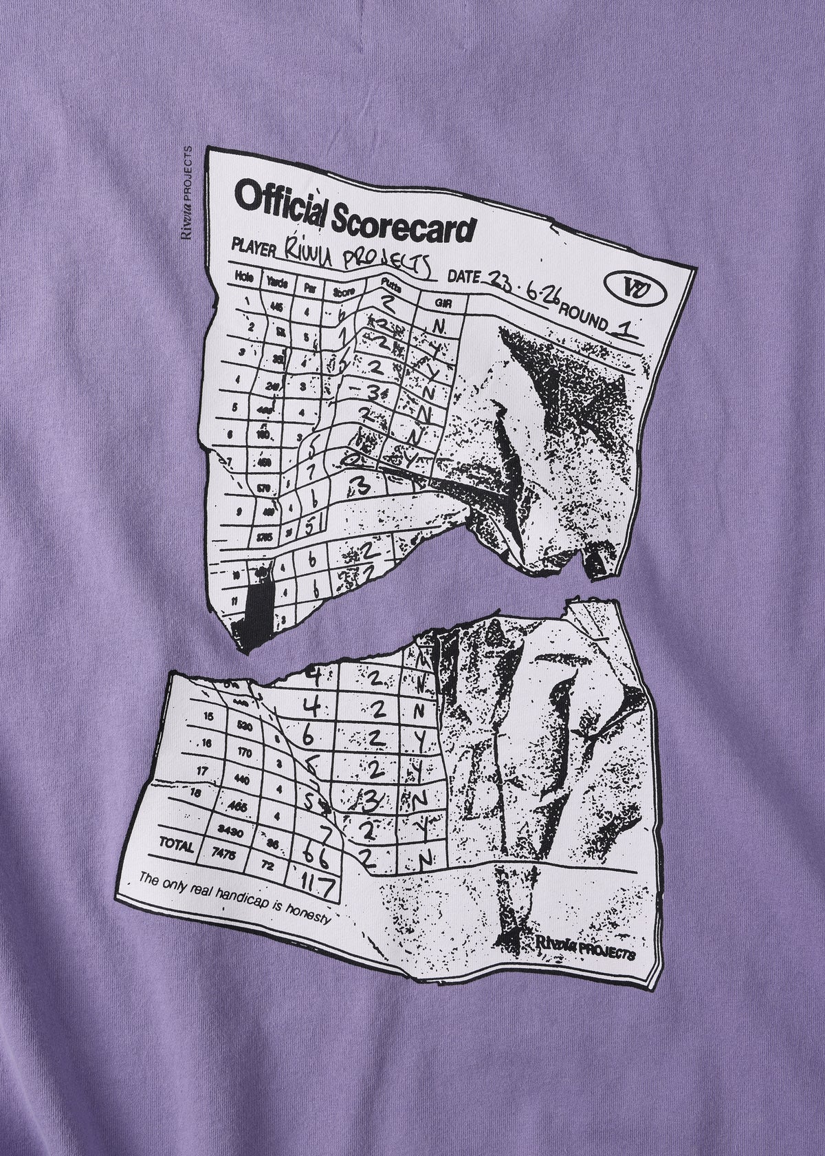 SCORECARD RELAXED FIT T-SHIRT : PURPLE