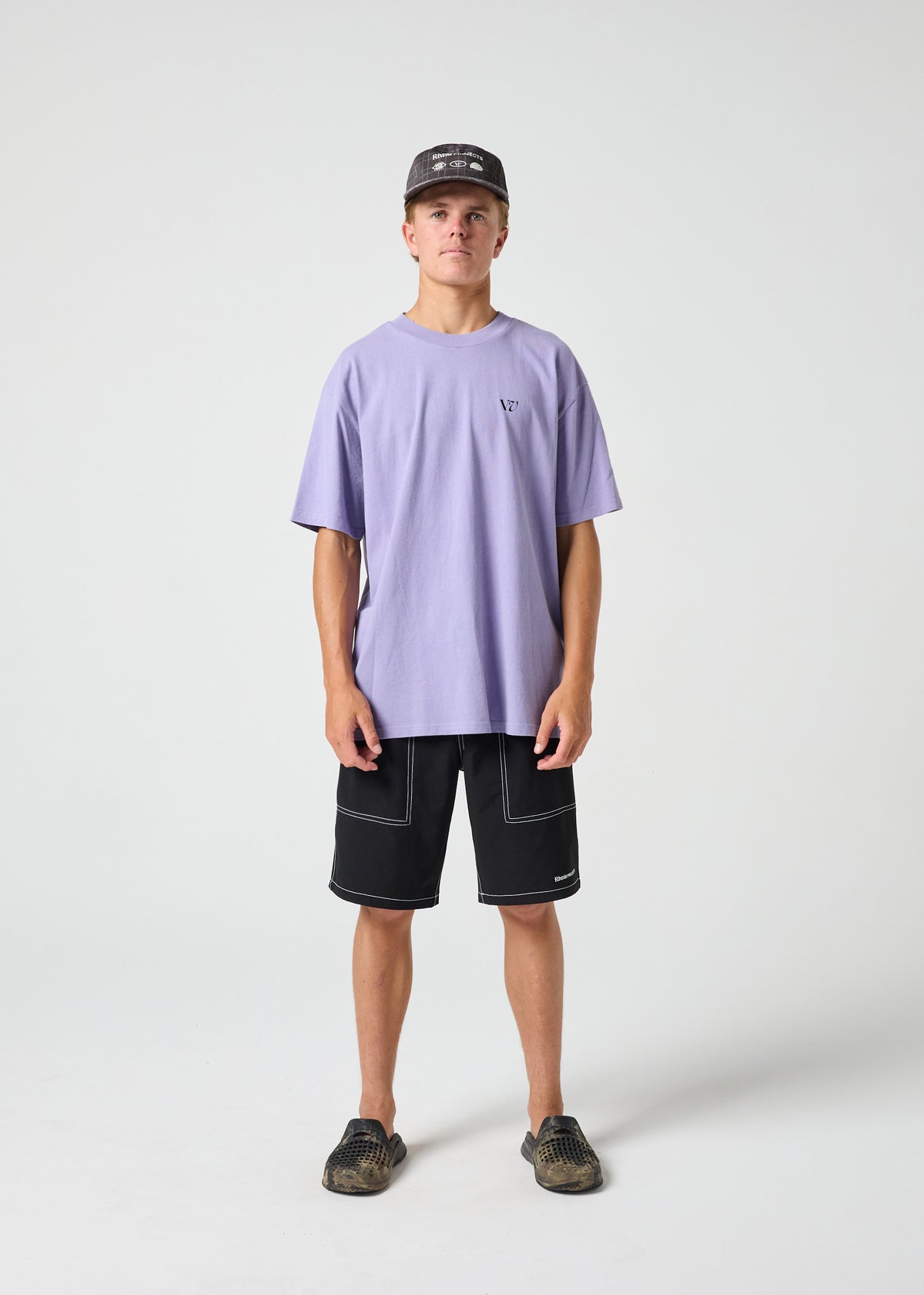 SCORECARD RELAXED FIT T-SHIRT : PURPLE