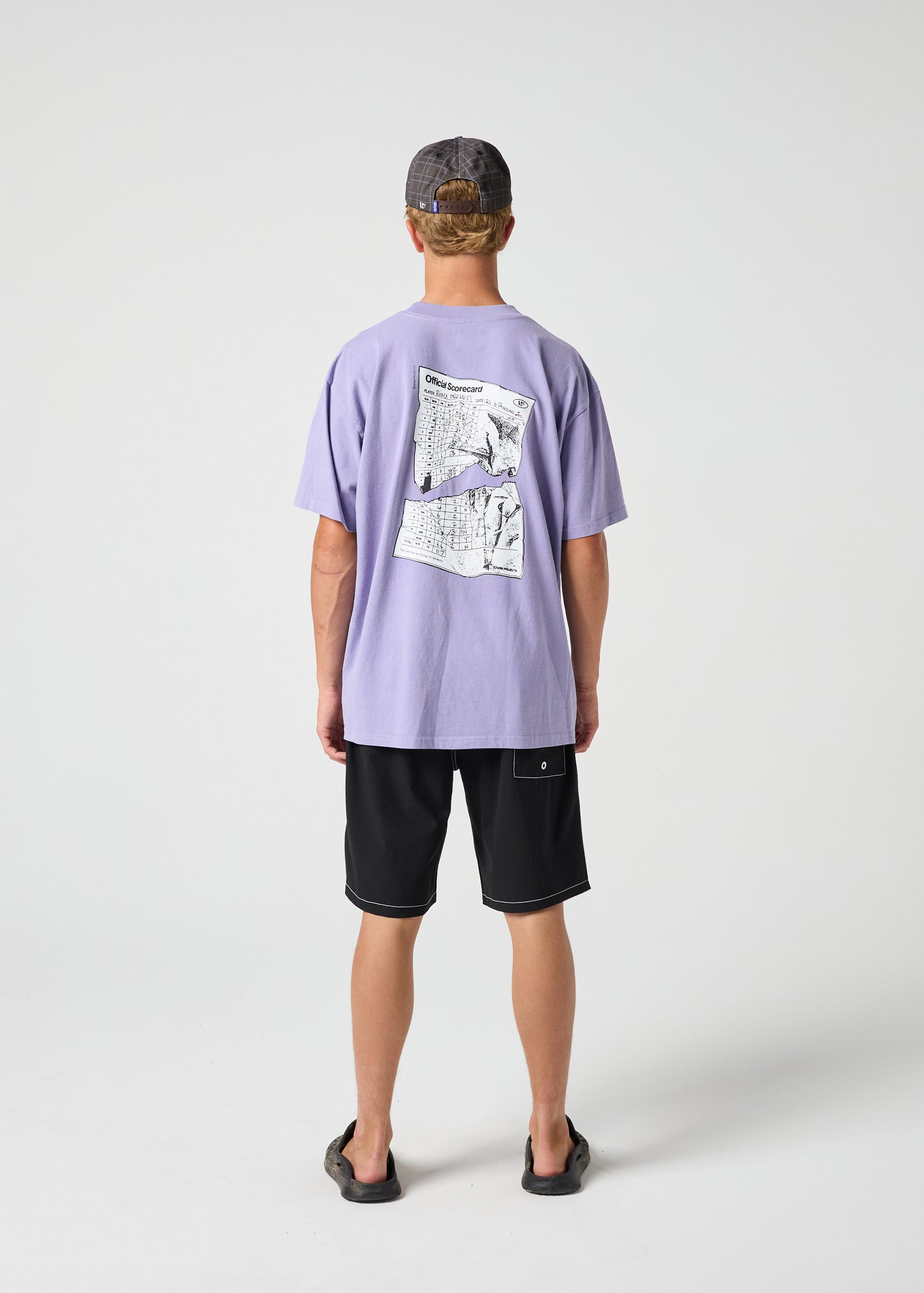 SCORECARD RELAXED FIT T-SHIRT : PURPLE