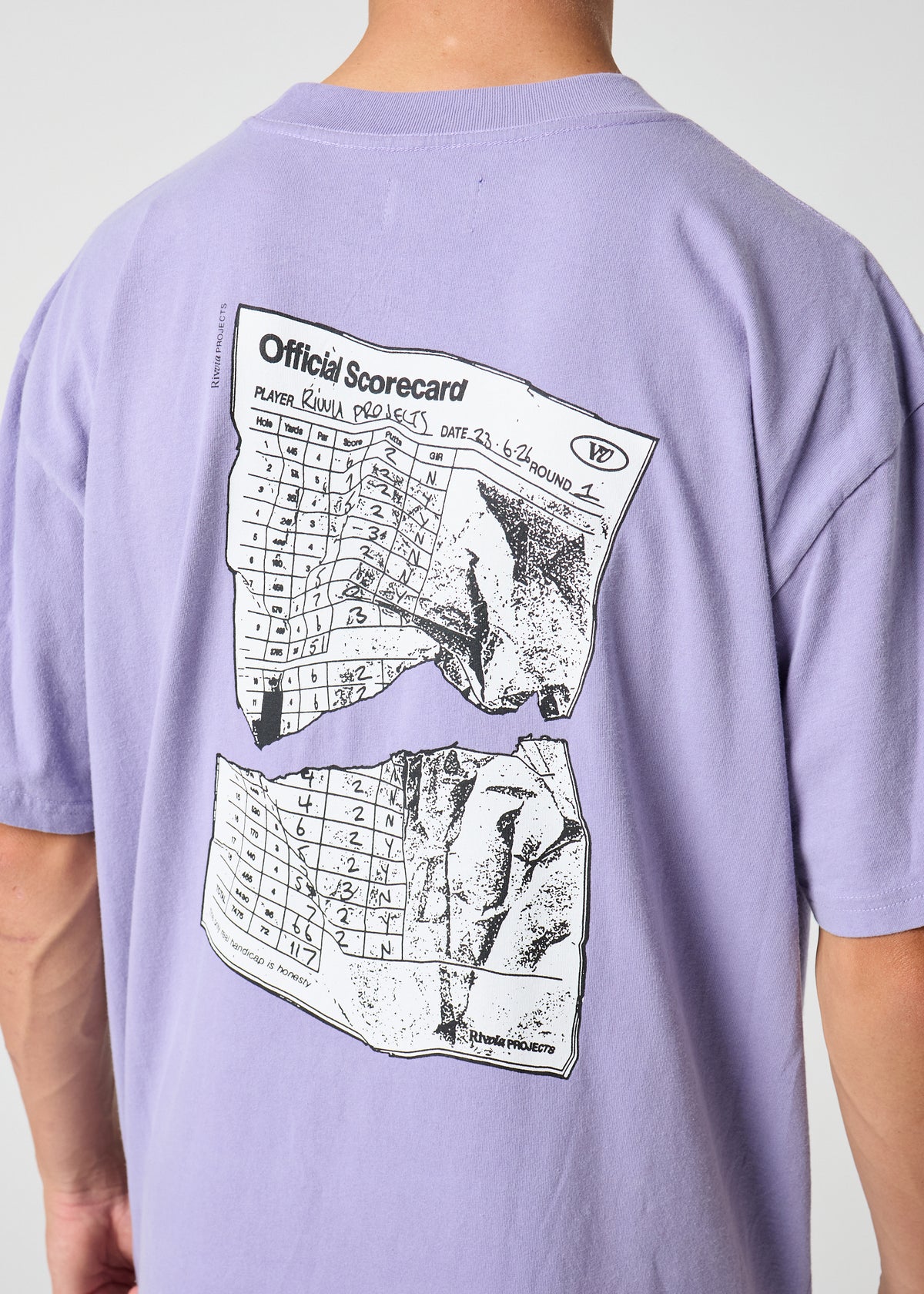 SCORECARD RELAXED FIT T-SHIRT : PURPLE