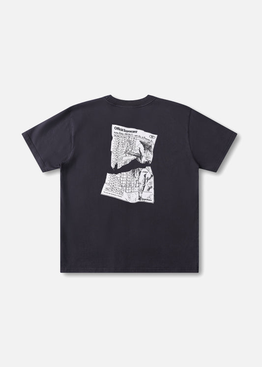 SCORECARD RELAXED FIT T-SHIRT : WASHED BLACK