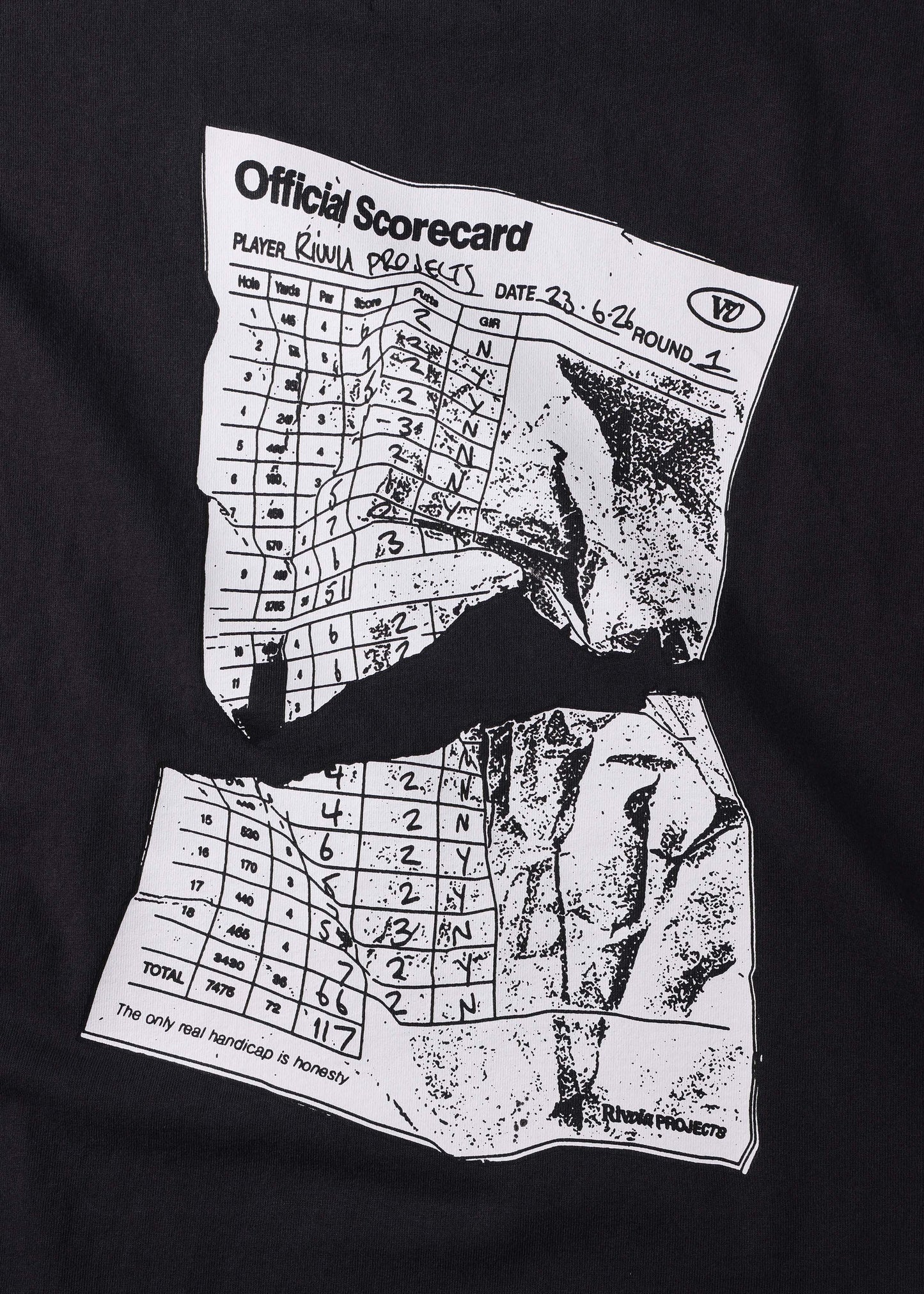SCORECARD RELAXED FIT T-SHIRT : WASHED BLACK