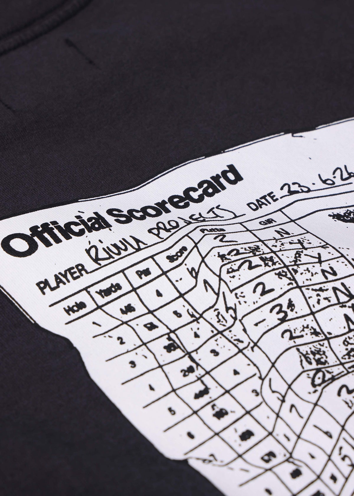 SCORECARD RELAXED FIT T-SHIRT : WASHED BLACK