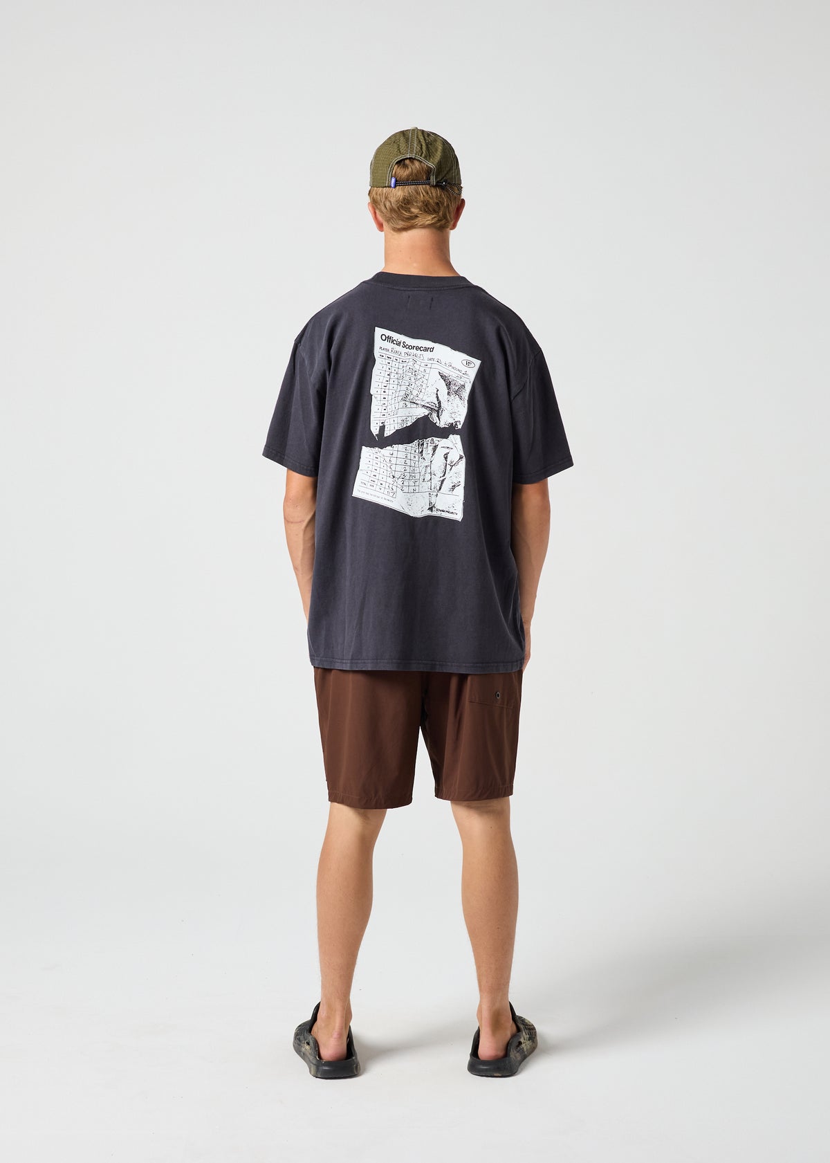 SCORECARD RELAXED FIT T-SHIRT : WASHED BLACK