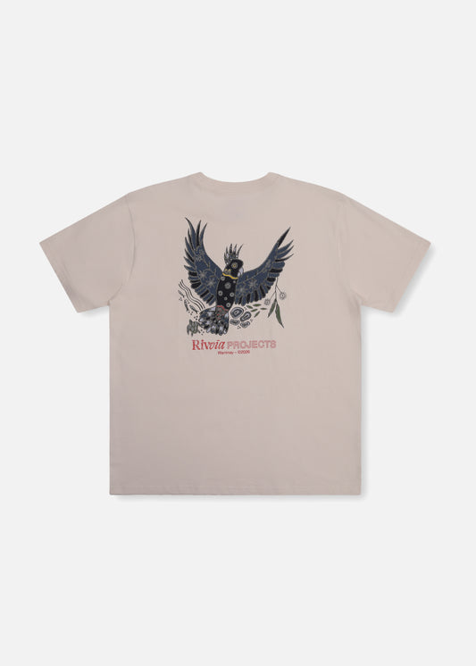 BLACK COCKATOO T-SHIRT : BONE