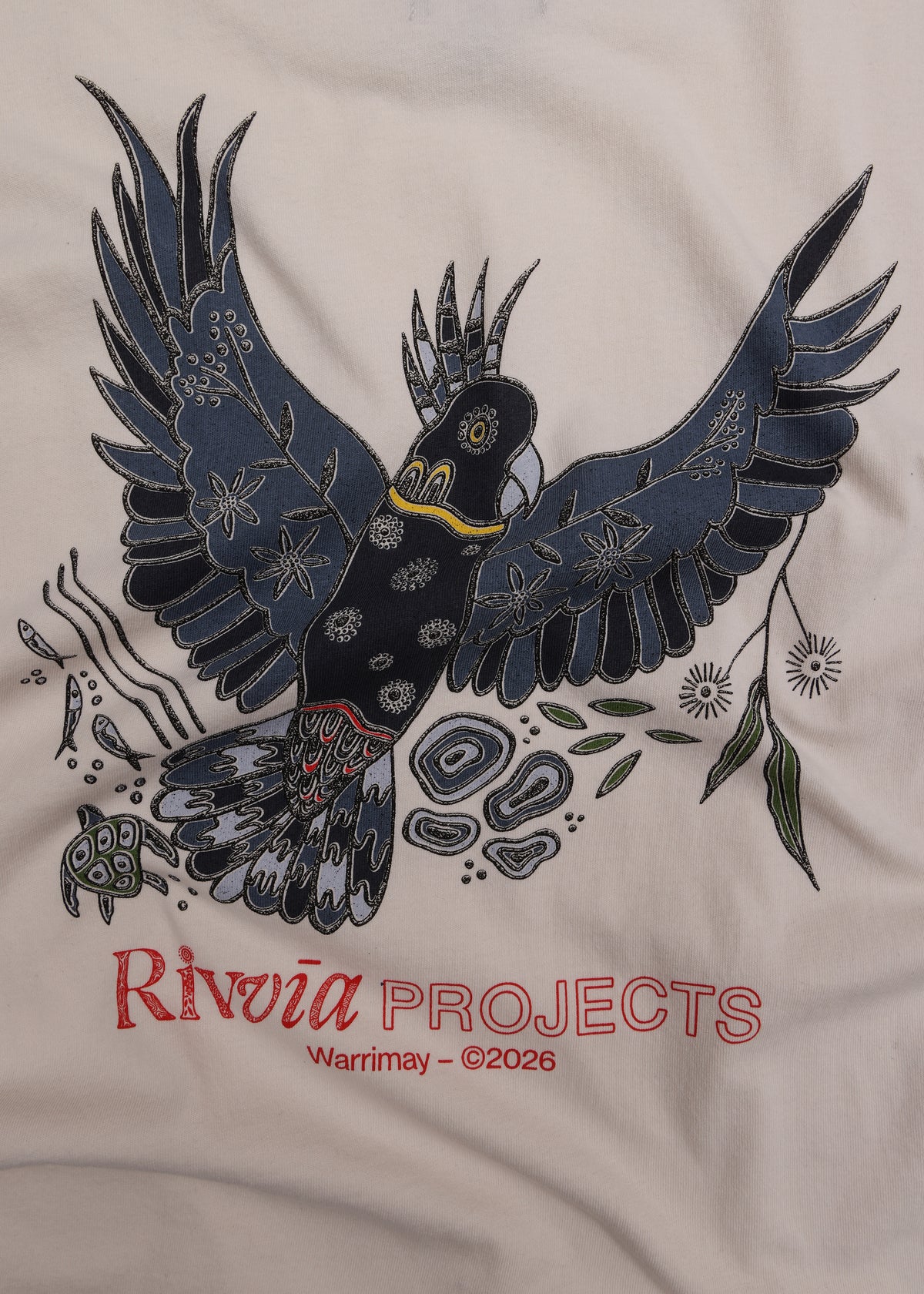 BLACK COCKATOO T-SHIRT : BONE