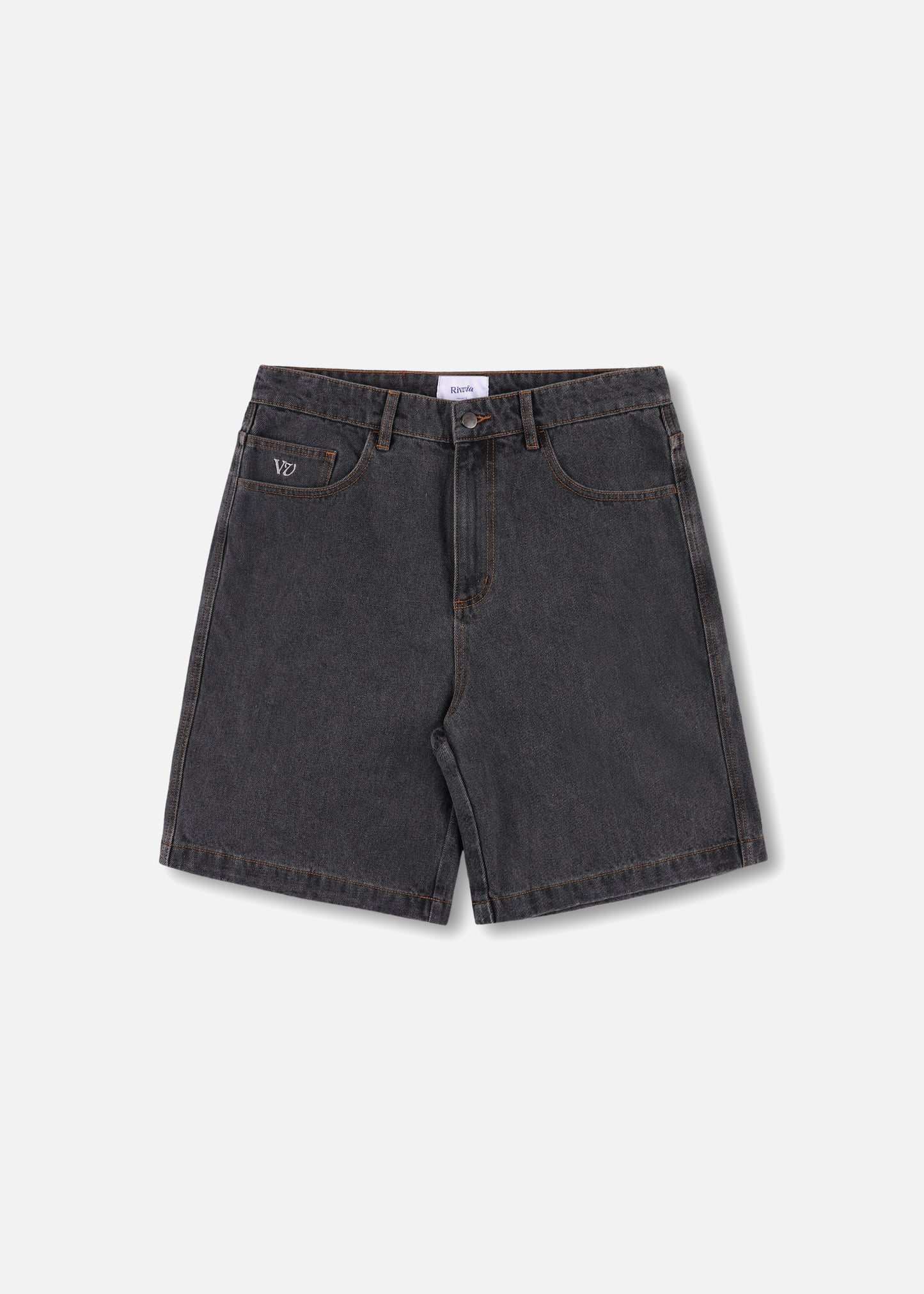 CAPITAL DENIM SHORT : WORN BLACK