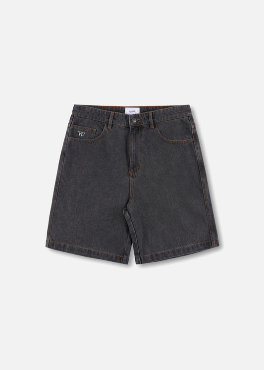 CAPITAL DENIM SHORT : WORN BLACK