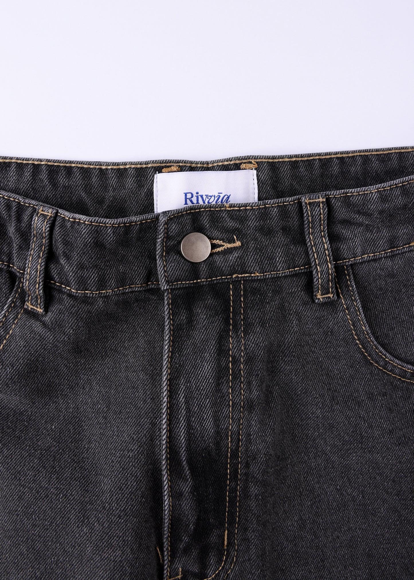 VV CLASS DENIM SHORT : WORN BLACK