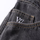VV CLASS DENIM SHORT : WORN BLACK