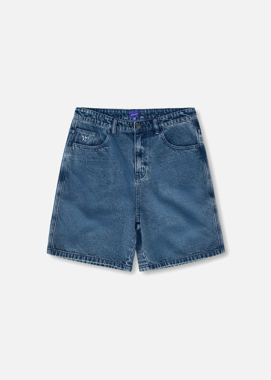 DAILY DENIM SHORT : DARK BLUE WASH