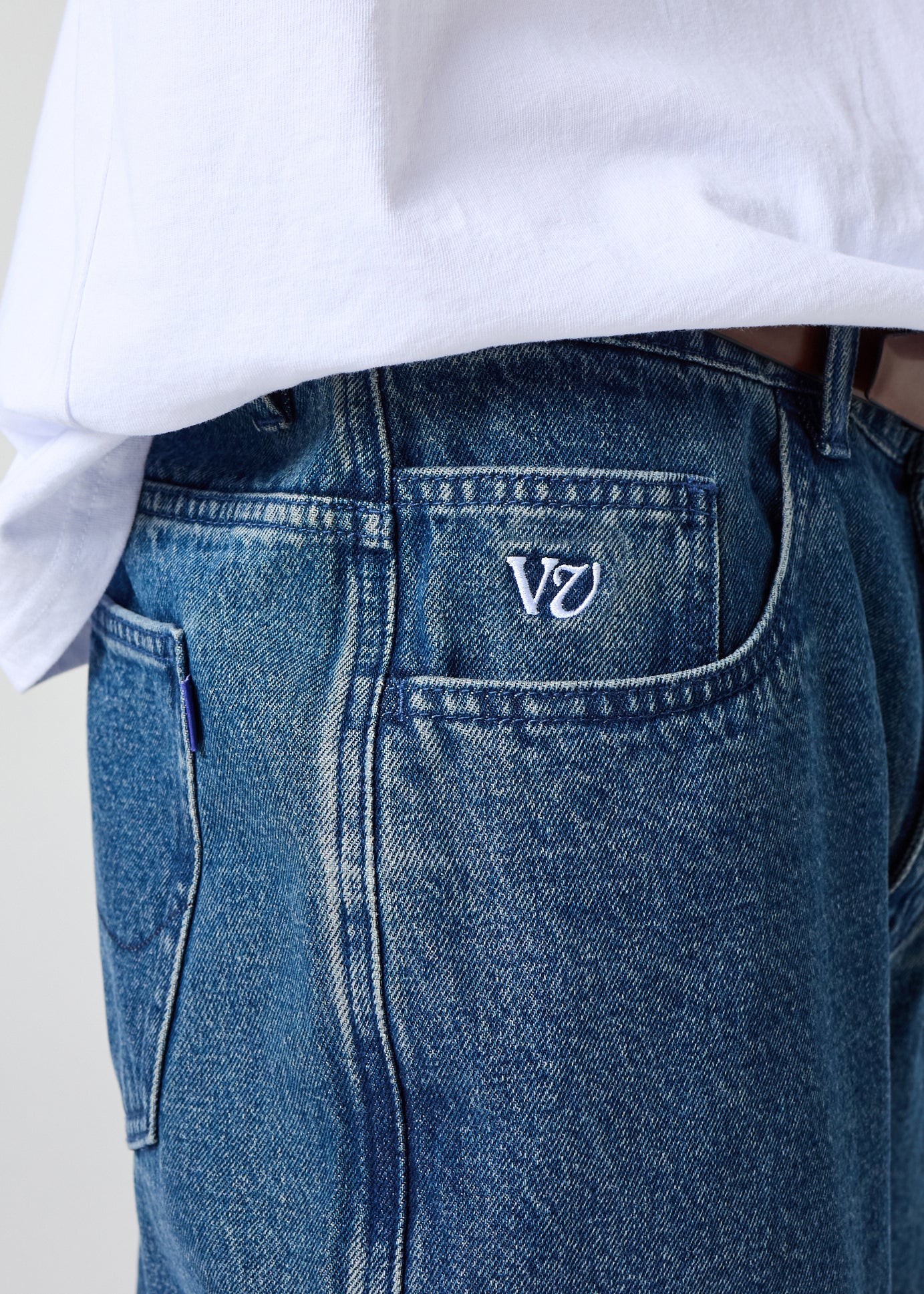 DAILY DENIM SHORT : DARK BLUE WASH