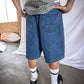 DAILY DENIM SHORT : DARK BLUE WASH