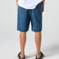 DAILY DENIM SHORT : DARK BLUE WASH