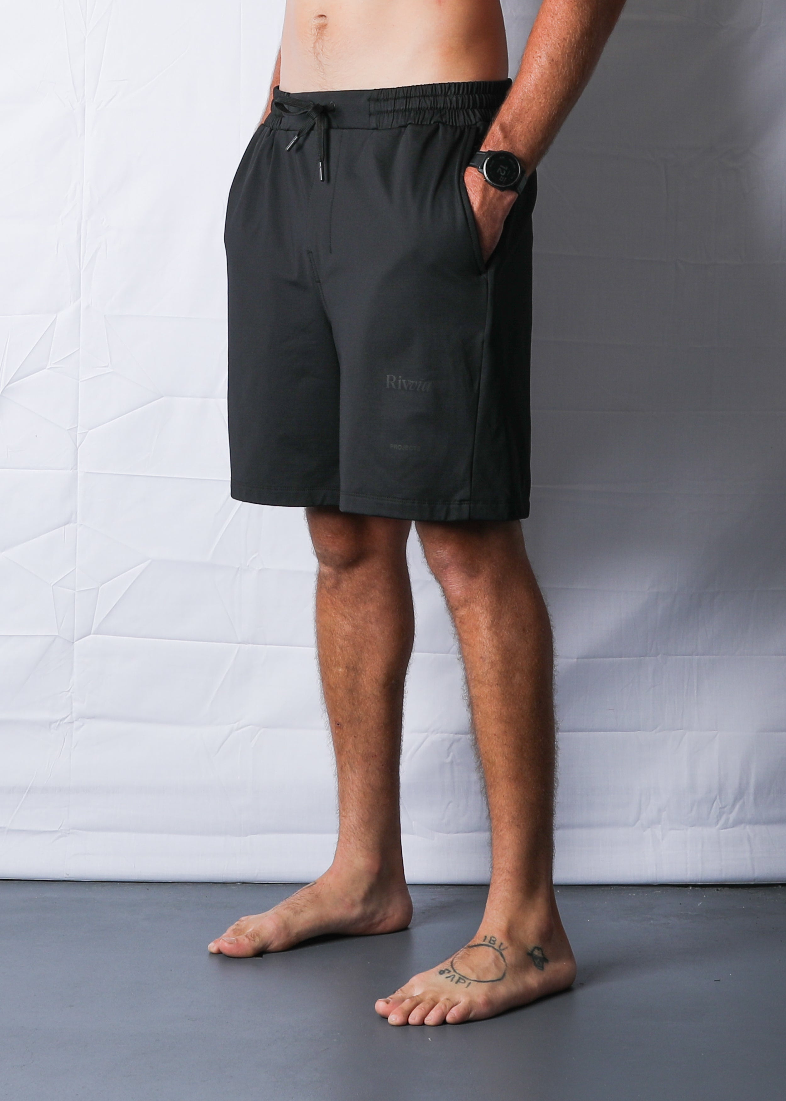 PALA JOGGER SHORT : BLACK – Rivvia Projects